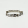 Chunky Sterling Silver 40ct Double Row CZ Tennis 8" Bracelet 925