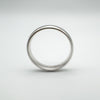 9ct White Gold Band / Ring 5mm Unisex Size U 5.4g (Re-Plated) 