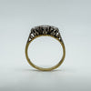 Vintage 18ct Gold & Platinum 0.40ct Diamond Trilogy Engagement Ring Size P