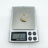 Vintage 9ct Gold 5 Stone Diamond & Sapphire Ring Size M (Sheffield 1978)