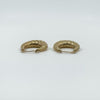 Vintage 9ct Gold Small Chunky Twisted Hoop Earrings