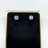 New Sterling Silver 4ct CZ Solitaire Stud Earrings 925
