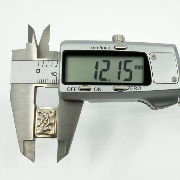 Vintage Sterling Silver Rectangular Cufflinks by Kit Heath 925