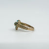 Antique 14ct Rose Gold Turquoise Heart Ring Size N