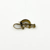 Antique Victorian 9ct Gold Lucky Horseshoe & Crop Brooch 375 (Chester 1891)