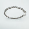 CZ Full Hoop Earrings Sterling Silver 925