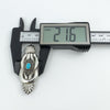 Large Chunky Vintage Sterling Silver Turquoise Brooch 925 Heavy 16g