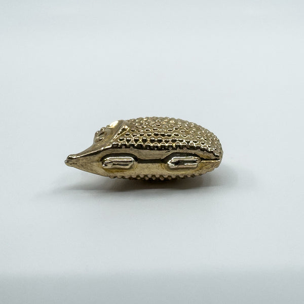 Large Vintage 9ct Gold Hedgehog Animal Pendant  / Charm 375 (London 1975)