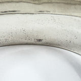 Vintage Sterling Silver Chunky Floral Engraved Bangle Bracelet 925 (Birm 1963)