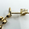 Vintage 9ct Gold Gate Link Drop Earrings 375 Articulated