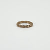 9ct Rose Gold Oval Links Full Band / Ring 375 Size N (London 2015)