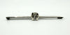 Antique Sterling Silver Fox & Horseshoe Bar Brooch 925