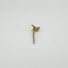 Antique Victorian 9ct / 15ct Gold Lucky Wish Bone Pearl & Turquiose Stick Pin