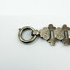 Antique Victorian Silver Reversible Floral Engraved 18" Book Chain 900
