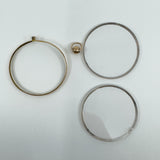 Large Antique 9ct Gold Double Sided Glass Photo Locket 375