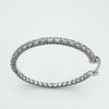 CZ Full Hoop Earrings Sterling Silver 925