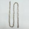 Vintage Sterling Silver 36” Fancy Link Bar & Belcher Chain / Necklace 925 (1993)