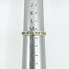 Vintage 9ct White Gold Paste Full Eternity Band / Ring Size M 