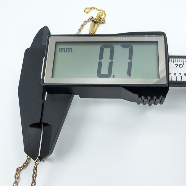 Vintage 9ct Rose Gold Swallow Engraved Photo Locket & 19" Chain / Necklace 375