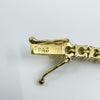 Vermeil Sterling Silver 5ct CZ Tennis 7.5” Bracelet 925