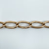 Antique 9ct Rose Gold Oval Links Bracelet