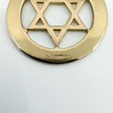 Large Vintage 9ct Gold Star of David Pendant 375 (1972) by Georg Jensen