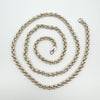 Chunky Vintage 26.5” Rolo Links Chain in Sterling Silver 925 Heavy 49g