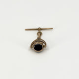 Vintage 1992 9ct Rose Gold Fob & T-Bar 375 by David Scott Walker