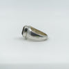 Chunky Oval 2.50ct Citrine Solitaire Sterling Silver Ring Size P 