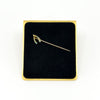Antique Victorian 9ct / 15ct Gold Lucky Wish Bone Pearl & Turquiose Stick Pin