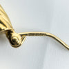 Large Vintage Chunky Twisted 9ct Gold Hoop Earrings 1991 
