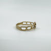 Vintage 9ct Gold Buckle Ring Size O (Sheffield 1981)