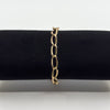 Vintage 9ct Rose Gold Oval Links 8” Bracelet 375 (Birmingham 1945)