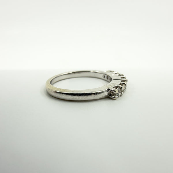 14ct White Gold 0.35ct Diamond Band / Ring 585 Size L Wedding Eternity