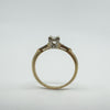 Vintage 14ct Gold 0.25ct Diamond Solitaire Ring 585 Size M 1/2