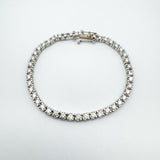 18ct White Gold 4.50ct Diamond Line Tennis Bracelet