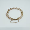 Vintage 9ct Rose Gold Oval Links 8” Bracelet 375 (Birmingham 1945)