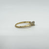 Vintage 14ct Gold 0.25ct Diamond Solitaire Ring 585 Size M 1/2