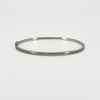9ct White Gold Diamond Hinged Bangle / Bracelet 375
