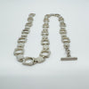 Vintage Sterling Silver Square 16” Chain / Necklace & T-Bar Toggle 925 38g 2001