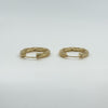 Vintage 14ct Gold Small Chunky Twisted Hoop Earrings 375