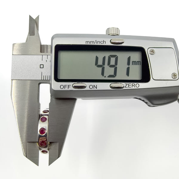 Chunky Sterling Silver 1.20ct Ruby Full Eternity Band / Ring 925 Size P