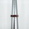 Vintage 1ct Pink Tourmaline 5 Stone Ring Size S Birm 2006