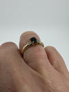 9ct Gold 0.30ct Sapphire & Diamond Ring 375 Size M
