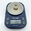 Vintage 9ct Gold Single Row Keeper Ring 375 Size L (London 1979)