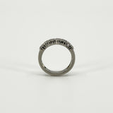 Wide Chunky Platinum Diamond Band / Ring 950 Size L - M