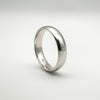 9ct White Gold Band / Ring 5mm Unisex Size U 5.4g (Re-Plated) 