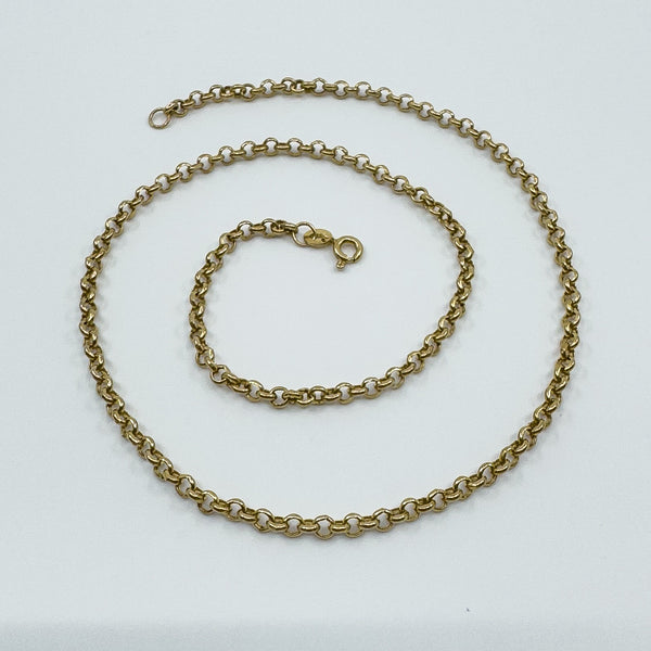 Vintage 9ct Gold 16” Rolo Chain / Necklace 375 ( 1987 )