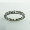 Antique Platinum Old Cut Diamond Full Eternity Band / Ring Size L - M