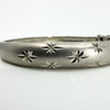 Sterling Silver Celestial Diamond Star Studded Bangle 925
